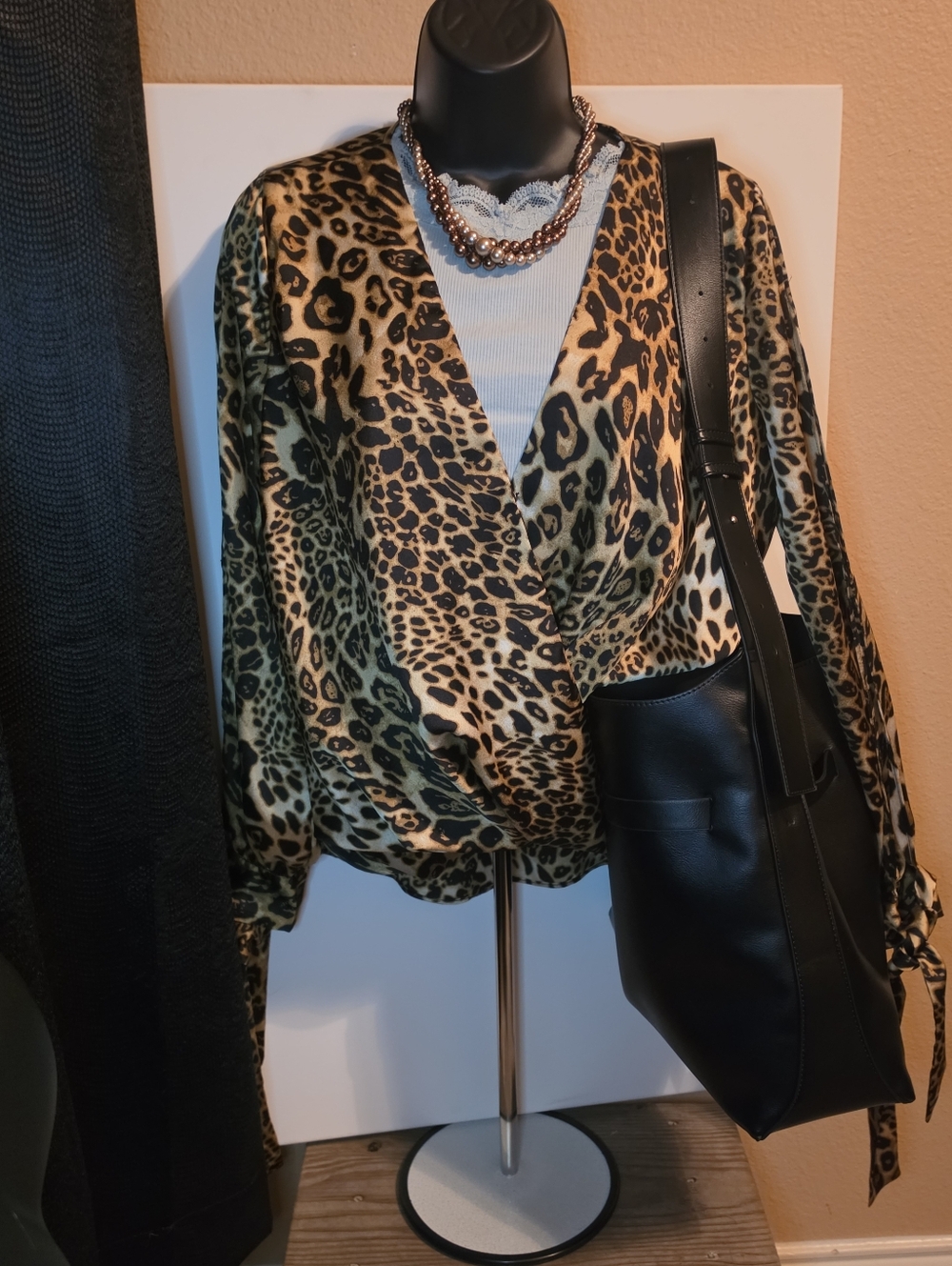Mali & Lili Black Shoulder Bag With Coin Purse
